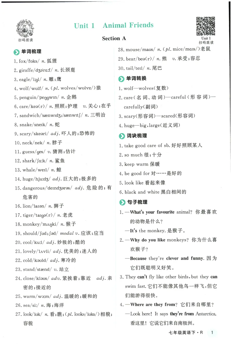 《2025《初中英语•学练优》我的早读本(七下)_初中全科目同步习题+精品试卷（7-9年级）_25秋初中英语《同步习题+精品试卷》_初中英语（人教版）试卷_初中英语7-9年级下册》第2页预览