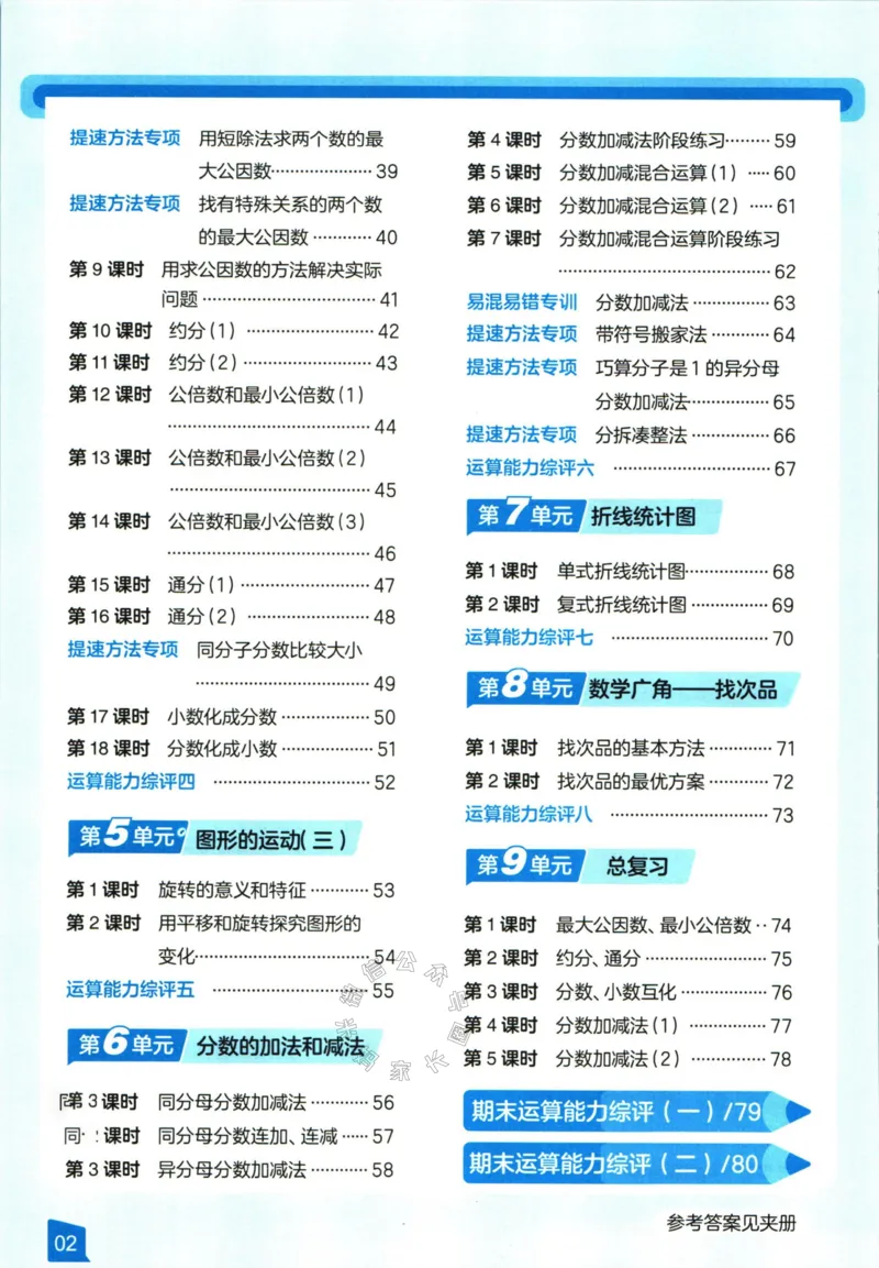 《008.24春人教版数学高途功夫口算基本功五年级下册（有答案）公众号：米妈家长圈_小学1-6年级全科全套_1-6年级全科下册_五年级_其他补充资料_教辅系列_数学人教版资料》第4页预览