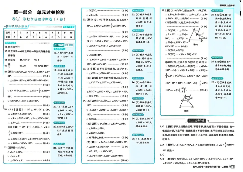 《2025《数学•上分卷》七年级下册(人教)答案解析_初中全科目同步习题+精品试卷（7-9年级）_25秋初中数学《同步习题+精品试卷》_初中数学人教版试卷_初中数学人教版7-9年级下册》第3页预览