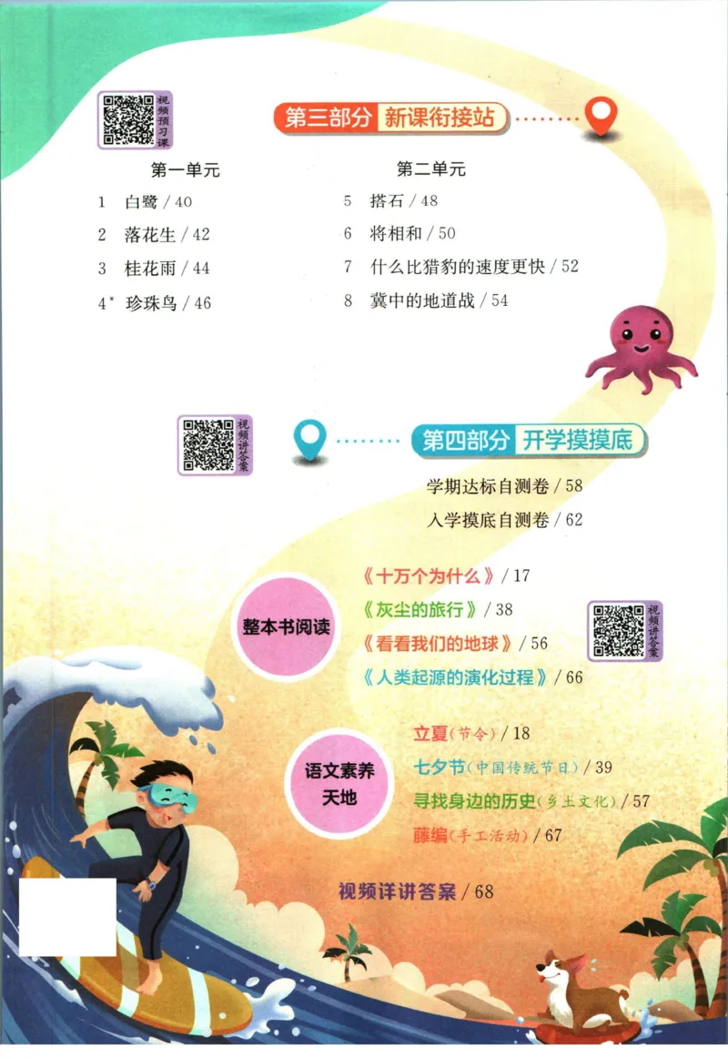 《实验班暑假衔接四升五语文人教版_decrypted_光塔笔记小学教辅_2025秋《实验班暑假衔接》语文数学英语（1-6年级多版本）_1-6年级语文《实验班暑假衔接》》第3页预览