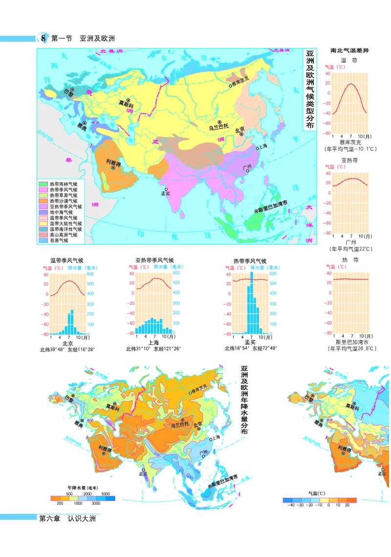 《湘教版七年级下册地理图册电子课本_2025秋电子课本初中科目-新教材_全部版本•初中地理电子课本_全部版本-初中地理-图册_湘教版_2011年课标旧版》第10页预览