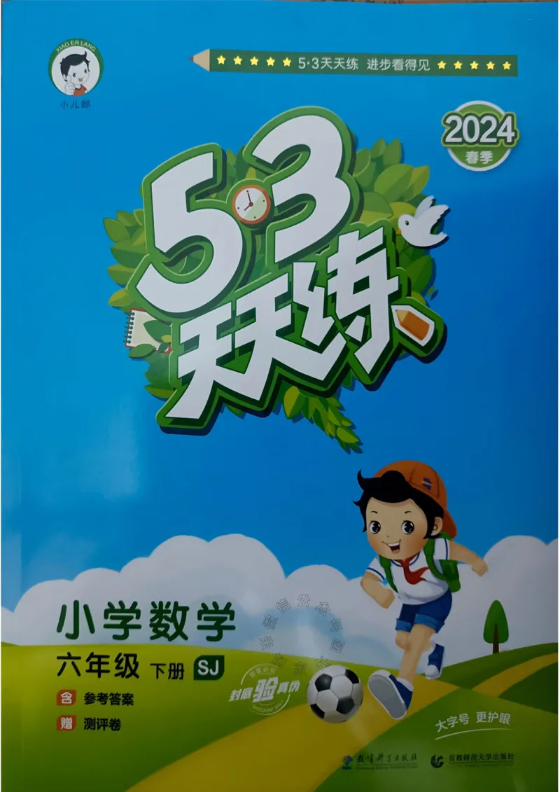 《008.24春苏教版数学53天天练六年级下册（有答案）_小学1-6年级全科全套_1-6年级全科下册_六年级_其他补充资料_数学苏教版资料》第1页预览