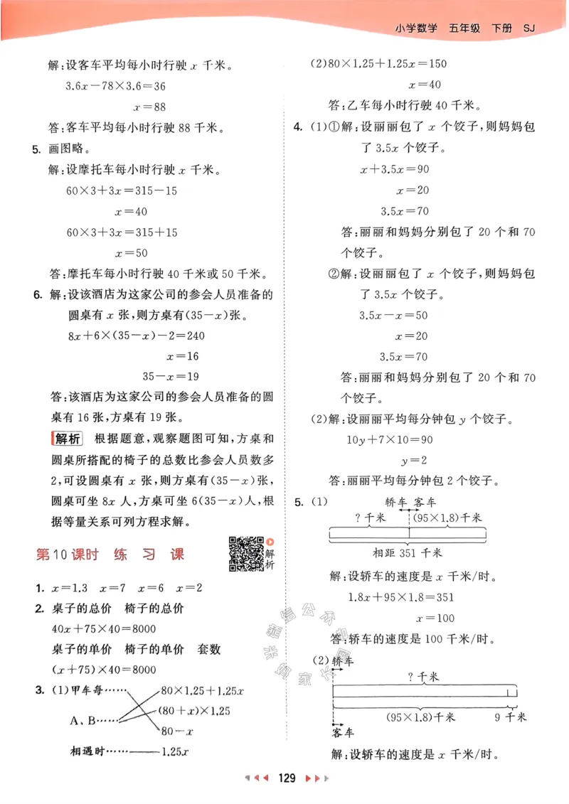 《008.24春苏教版数学53天天练五年级下册答案关注：米妈家长圈_小学1-6年级全科全套_1-6年级全科下册_五年级_其他补充资料_教辅系列_数学苏教版资料》第6页预览