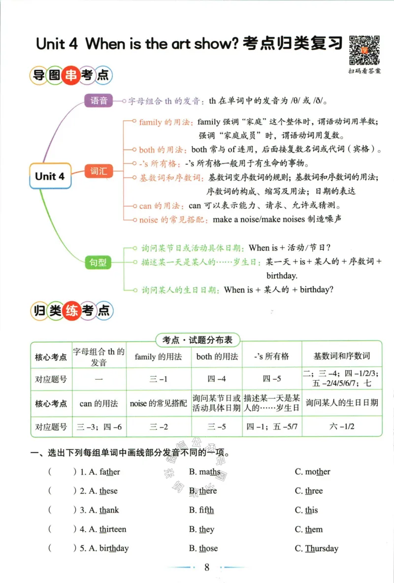 《006.24春人教PEP英语黄冈随堂笔记五年级下册培优手册公众号：米妈家长圈_小学1-6年级全科全套_1-6年级全科下册_五年级_其他补充资料_教辅系列_英语人教PEP资料》第10页预览