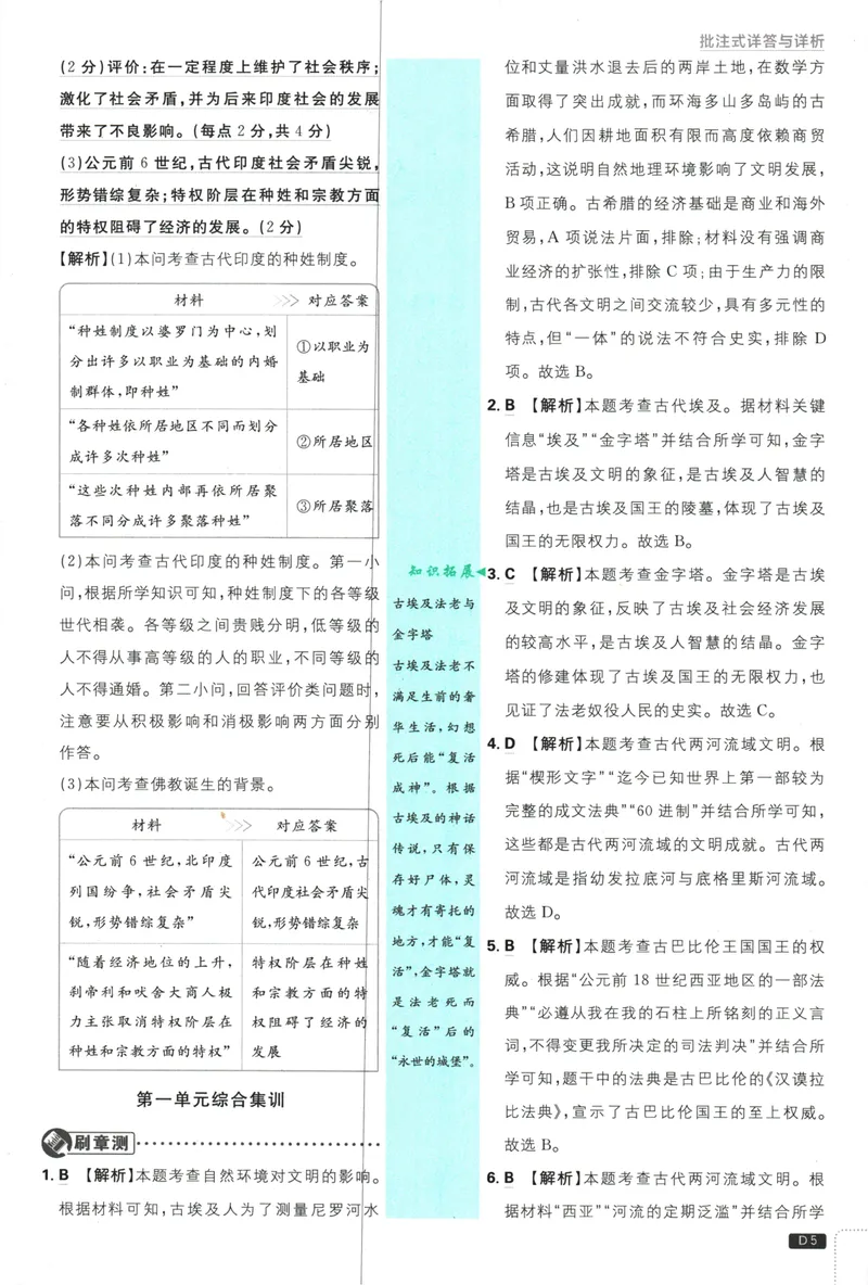 《25版初中必刷题历史9上(人教版)批注式详答与详析_初中全科目同步习题+精品试卷（7-9年级）_25秋初中历史《同步习题+精品试卷》_上册_《初中必刷题》2025秋》第7页预览