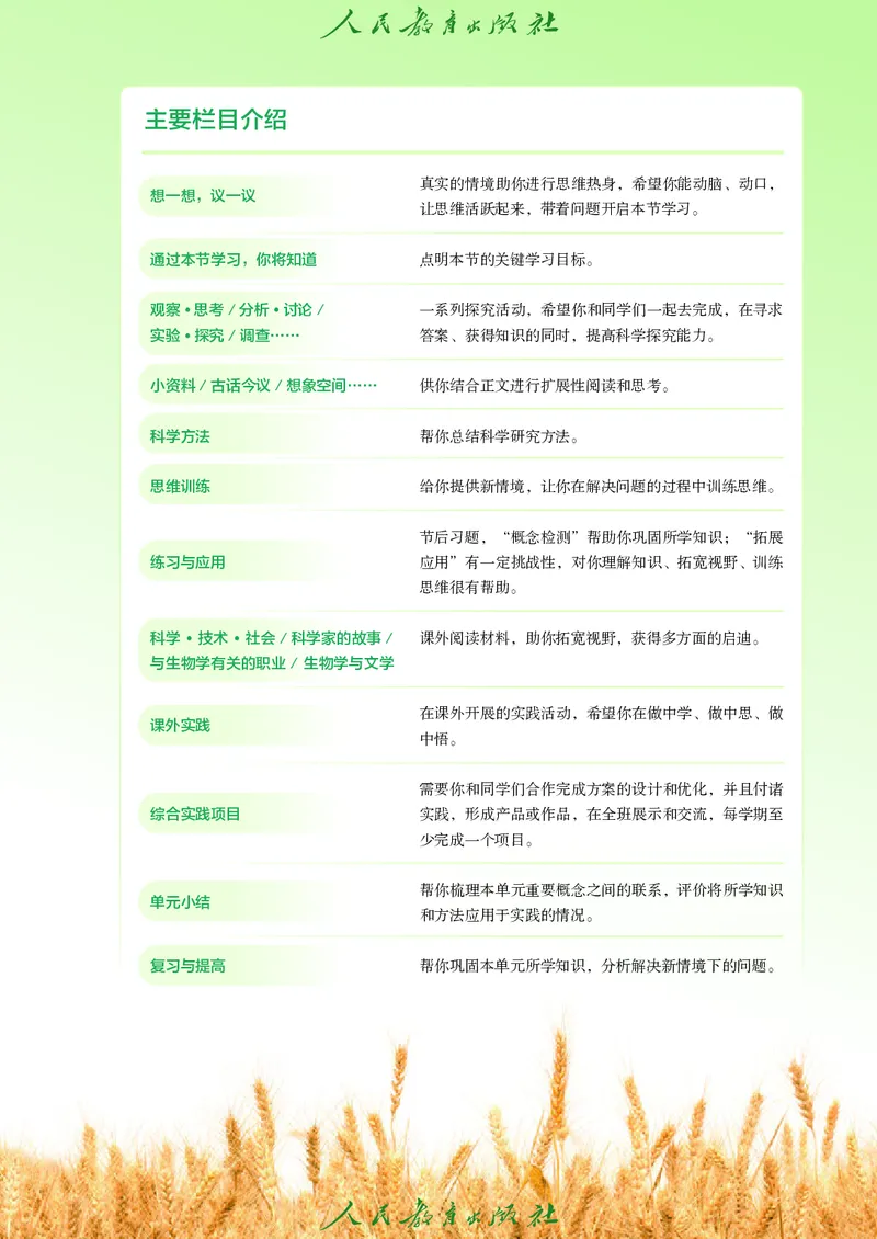 《七上生物（2024秋）_光塔笔记初中课本_初中生物学_人教版_初中生物7年级上册》第6页预览