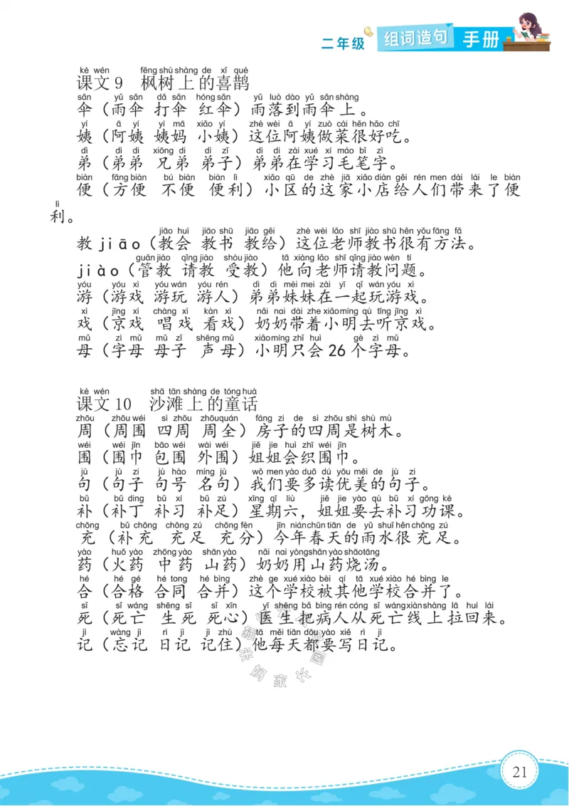 《010.语文二年级下册组词造句手册最新版公众号：米妈家长圈_小学1-6年级全科全套_1-6年级全科下册_二年级_其他补充资料_语文资料》第7页预览