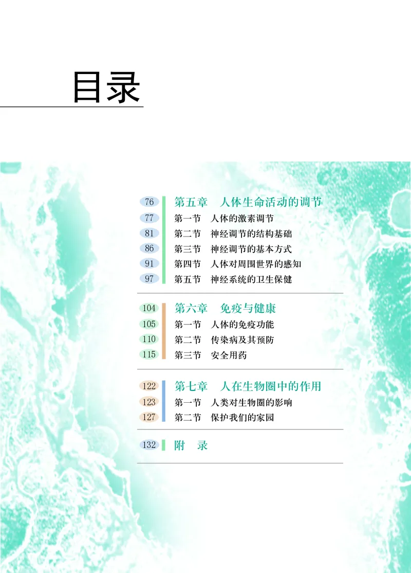《七年级下册_光塔笔记初中课本_初中生物学_济南版》第4页预览
