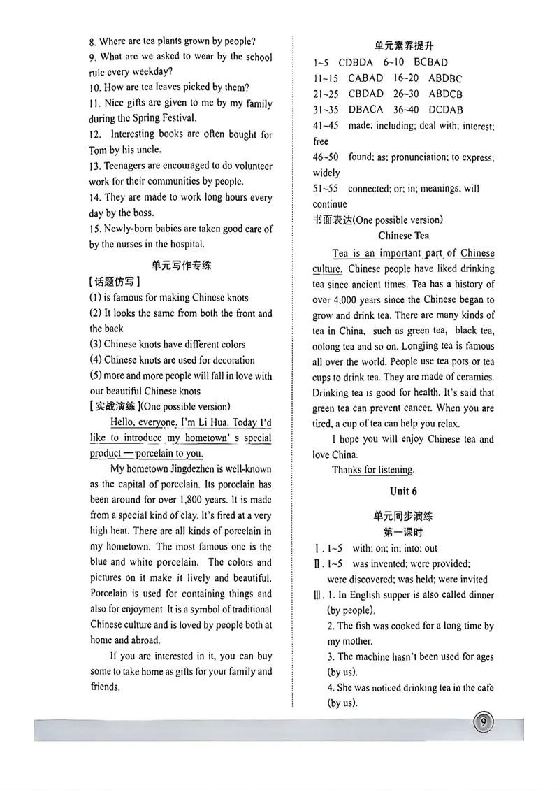 《2025秋新动力9上英语-答案含听力稿_初中全科目同步习题+精品试卷（7-9年级）_25秋初中英语《同步习题+精品试卷》_初中英语（人教版）试卷_初中英语7-9年级上册_《螺旋复习法》25秋》第9页预览