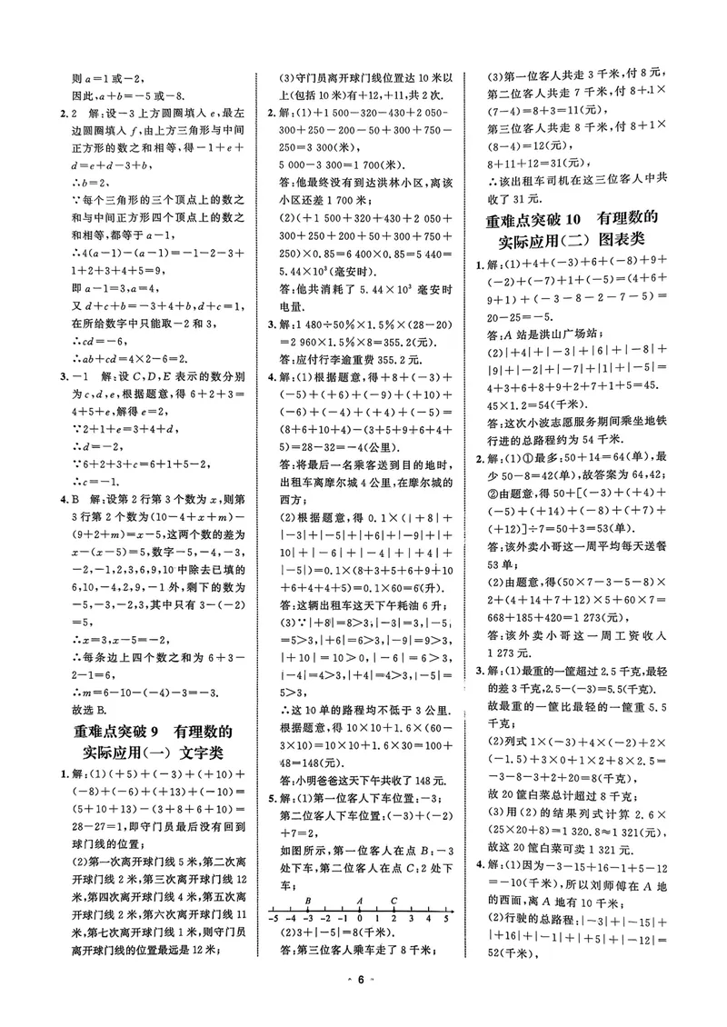 《2026勤学早系列名校压轴题七年级数学上参考答案_初中全科目同步习题+精品试卷（7-9年级）_25秋初中数学《同步习题+精品试卷》_初中数学人教版试卷_初中数学人教版7-9年级上册》第6页预览