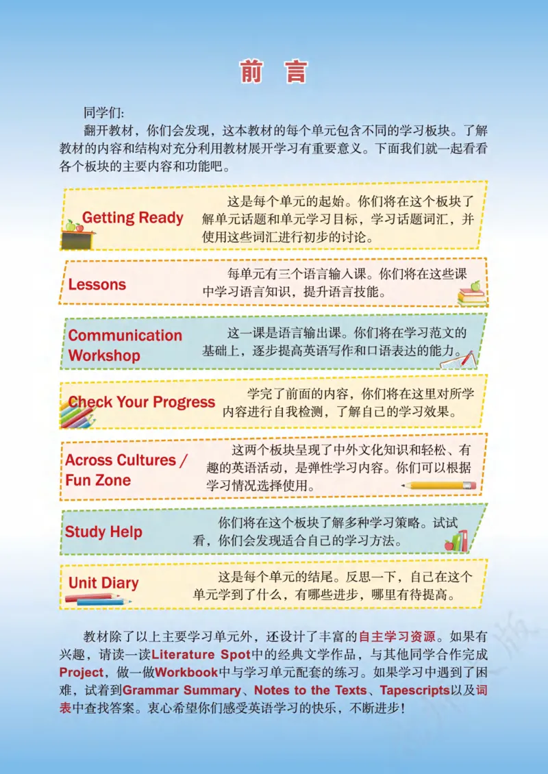 《义务教育教科书·英语九年级全一册_光塔笔记初中课本_初中英语_北师大》第3页预览