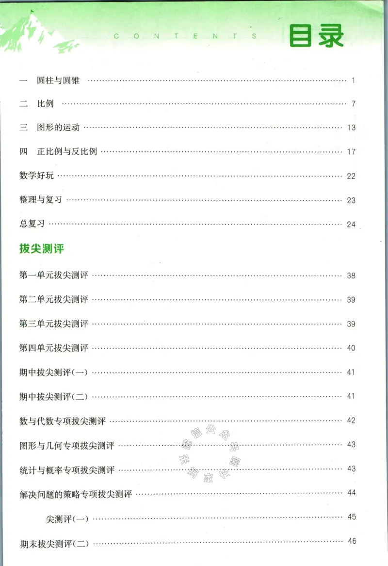 《010.北师版数学拔尖特训六年级下册答案_小学1-6年级全科全套_1-6年级全科下册_六年级_其他补充资料_数学北师版资料》第2页预览