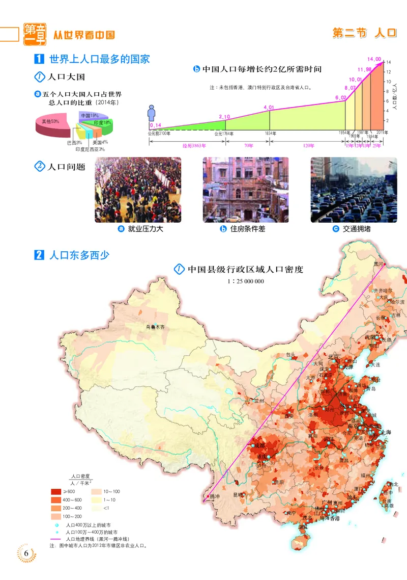 《人教版地理图册八年级上册_初中地理_地理图册_地理图册（配人教版）》第10页预览