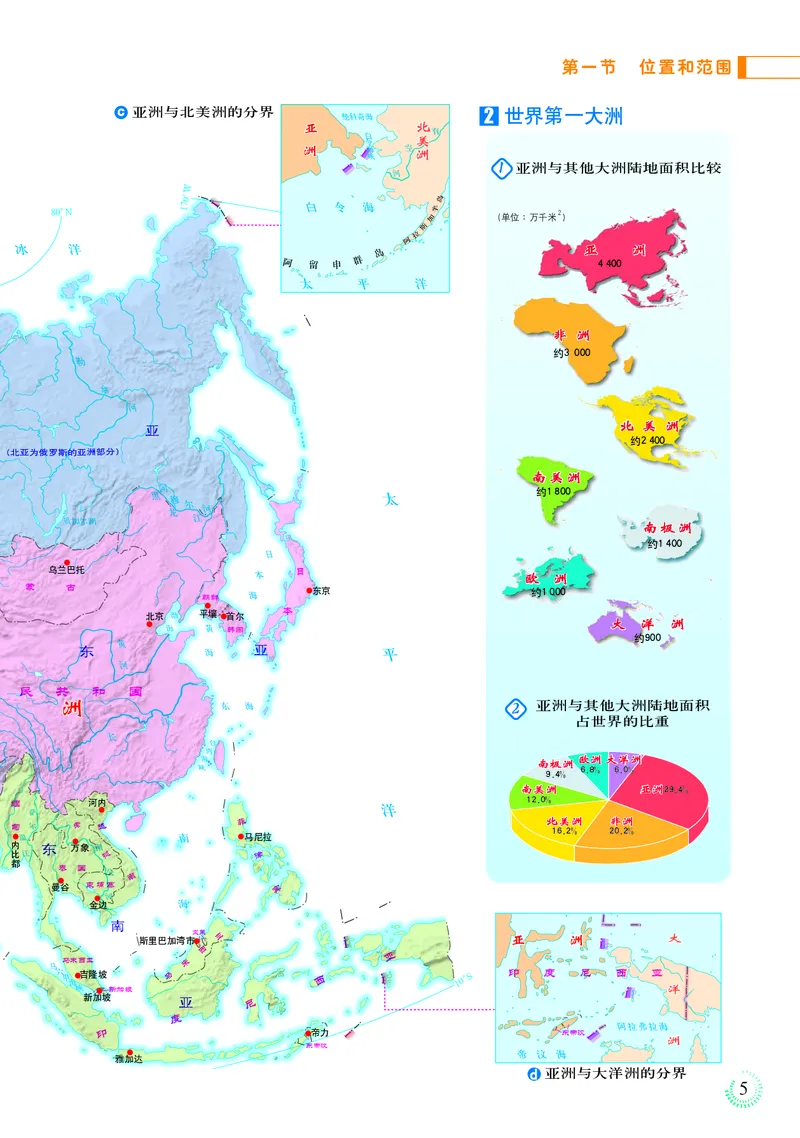 《人教版地理图册七年级下册_初中地理_地理图册_地理图册（配人教版）》第9页预览