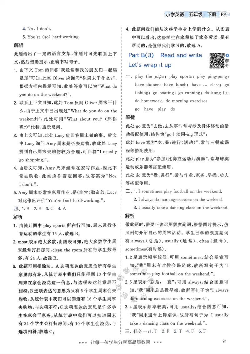 《011.24春人教PEP英语53天天练五年级下册答案公众号：米妈家长圈_小学1-6年级全科全套_1-6年级全科下册_五年级_其他补充资料_教辅系列_英语人教PEP资料》第8页预览