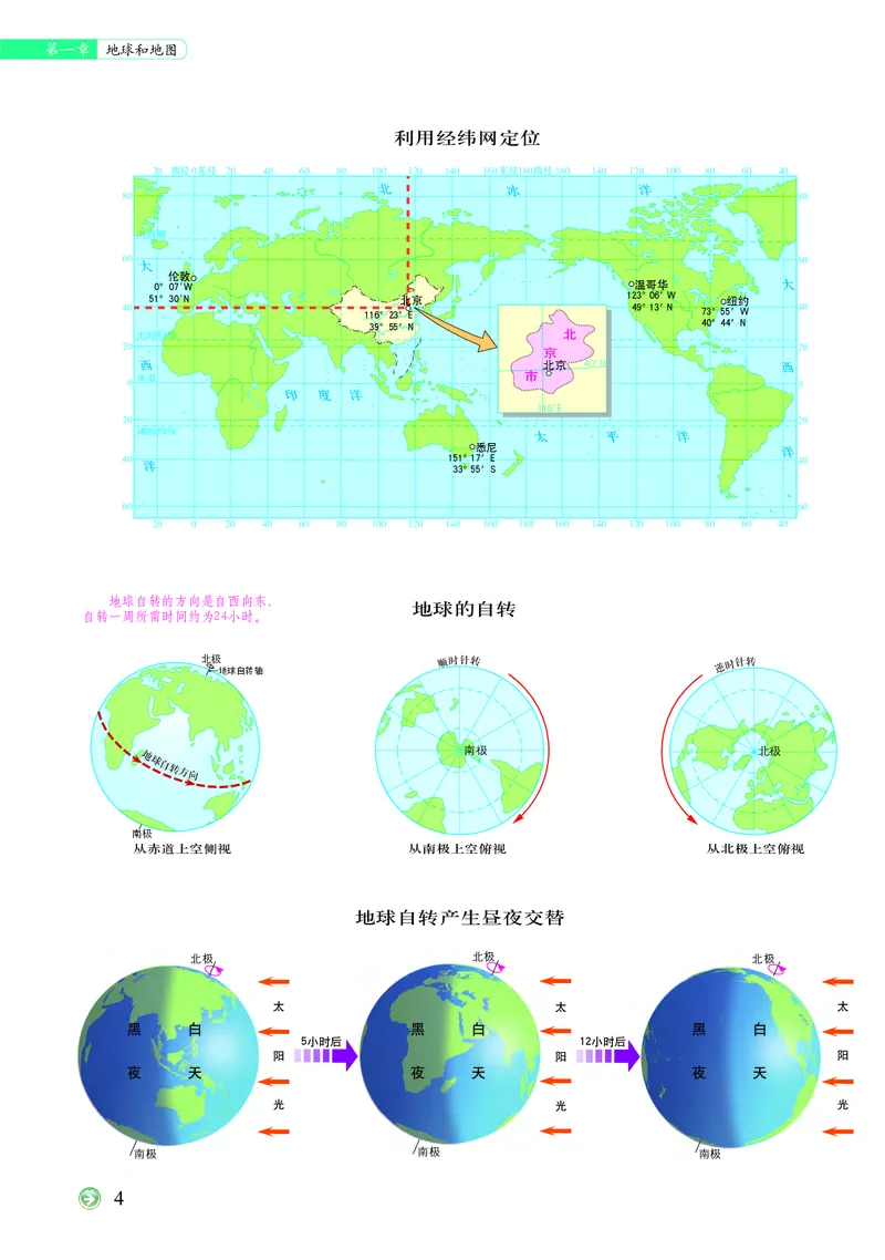 《北京版地理图册七年级上册_初中地理_地理图册_地理图册（配北京版）》第8页预览