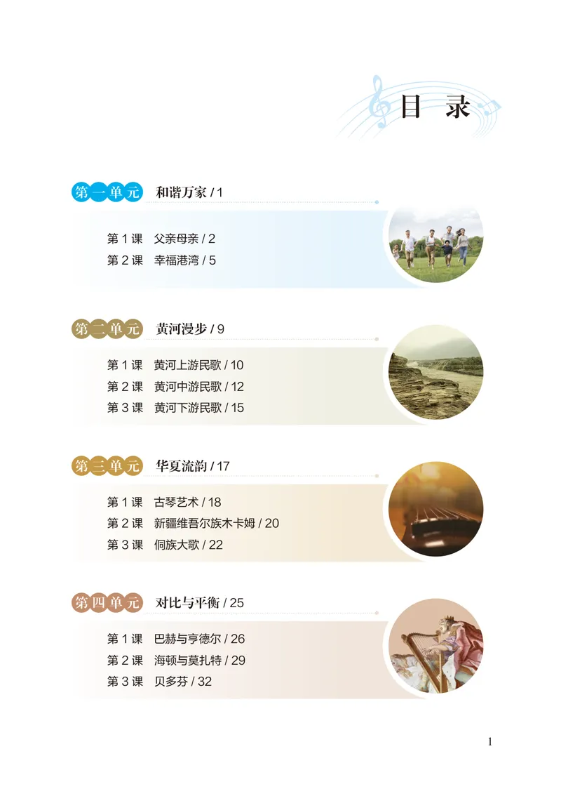 《音乐八上（湖北鄂教版）2025秋_光塔笔记初中课本_初中音乐_鄂教版》第7页预览