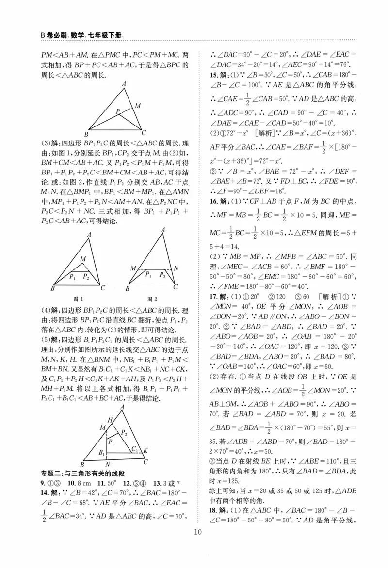 《B卷必刷-7下数学参考答案-2024版_初中全科目同步习题+精品试卷（7-9年级）_25秋初中数学《同步习题+精品试卷》_初中数学人教版试卷_初中数学人教版7-9年级上册_《B卷必刷》》第10页预览
