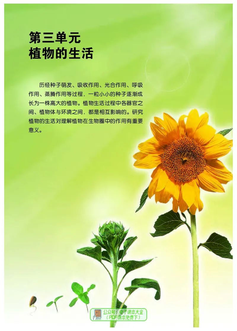 《河北少年儿童出版社生物学八年级上册_光塔笔记初中课本_初中生物学_冀少版》第6页预览