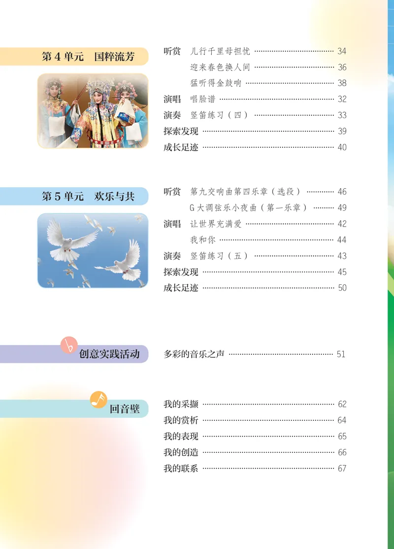 《音乐七上（苏少版简谱）2024秋_光塔笔记初中课本_初中音乐_苏少版_苏少版（简谱）》第6页预览