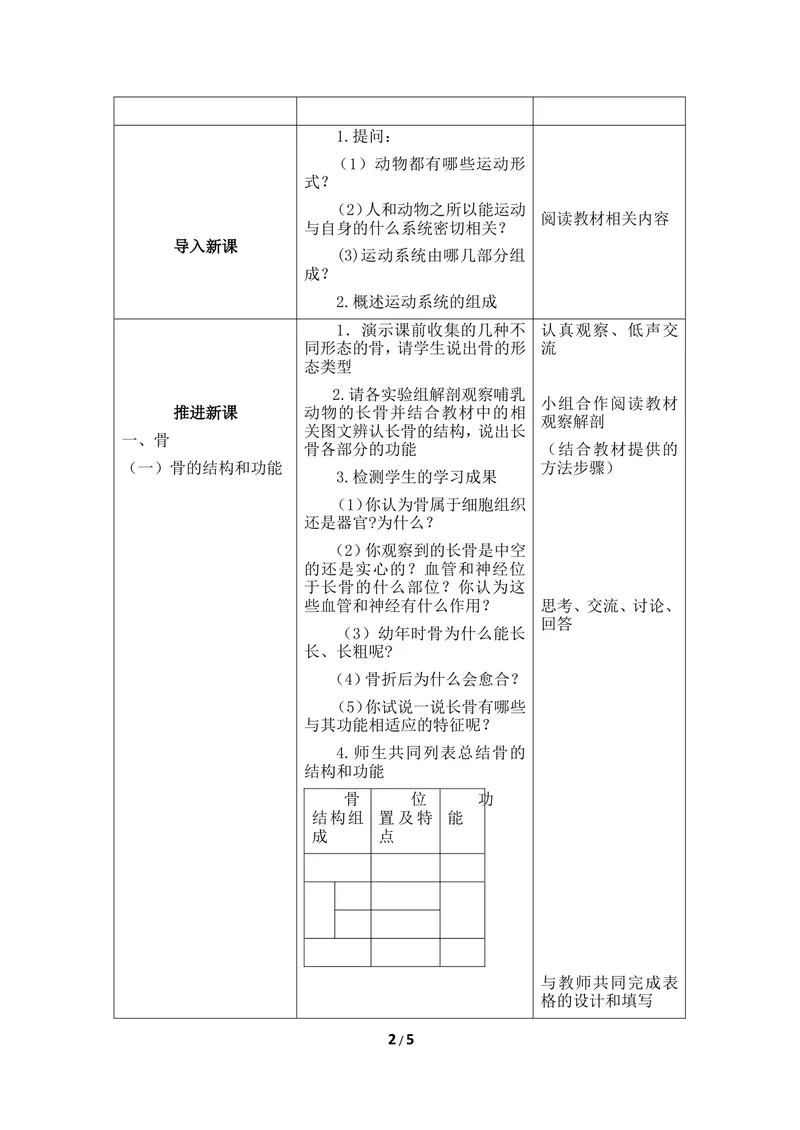 《《动物的基础》教案_初中全科目同步习题+精品试卷（7-9年级）_25秋初中生物《同步习题+精品试卷》_初中生物试卷（冀少版）_《同步练习+教案学案》_八年级上册_第四单元动物的生活》第2页预览