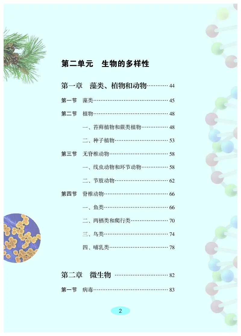 《生物七上冀少版（2024秋）_光塔笔记初中课本_初中生物学_冀少版》第7页预览