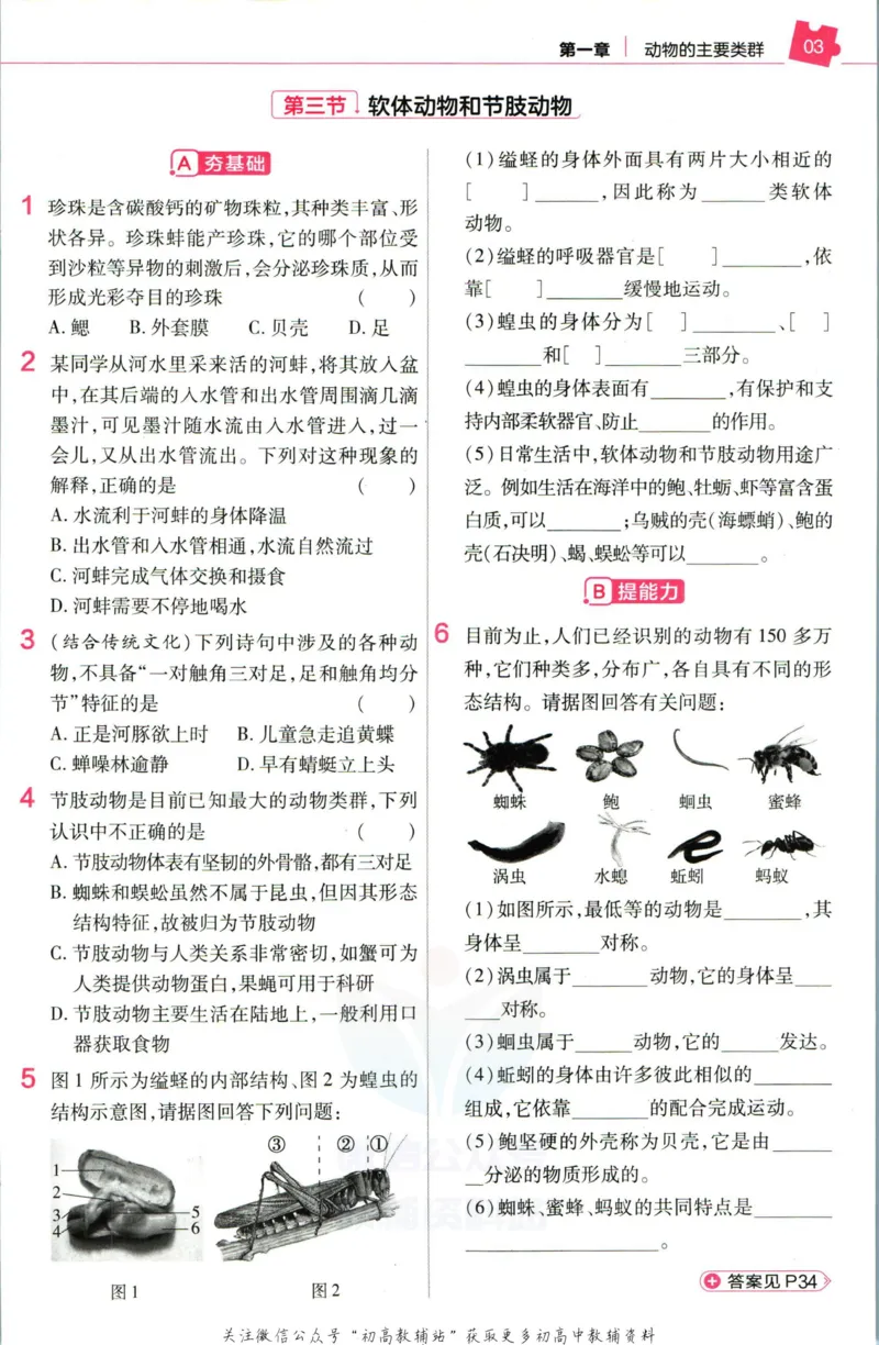 《教材帮8年级上册生物人教版作业帮_初中7-9年级《教材帮》_007教材帮-初中全科_初中教材帮7-9年级生物》第5页预览