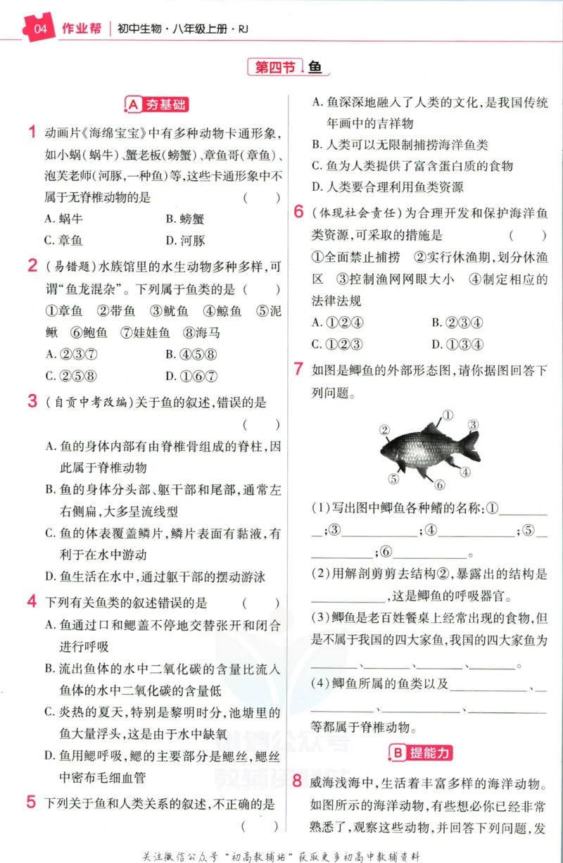 《教材帮8年级上册生物人教版作业帮_初中7-9年级《教材帮》_007教材帮-初中全科_初中教材帮7-9年级生物》第6页预览