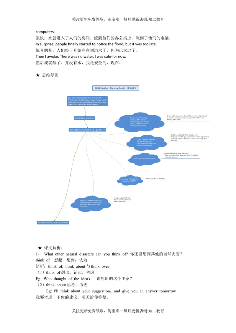 《9BUnit4Reading知识点练习-2021-2022学年九年级英语牛津深圳版（广州沈阳通用）下册_初中全科目同步习题+精品试卷（7-9年级）_25秋初中英语《同步习题+精品试卷》_九年级下册》第2页预览