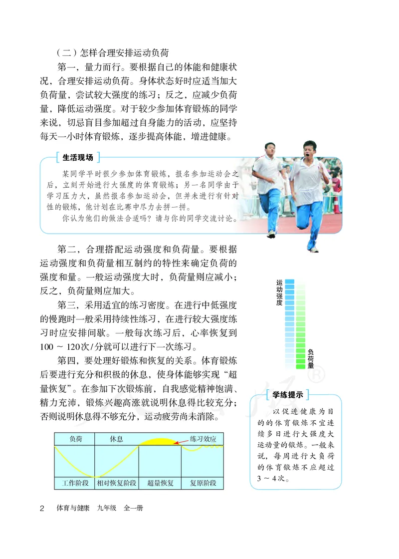 《体育与健康9年级全一册_光塔笔记初中课本_初中体育与健康_人教版》第9页预览