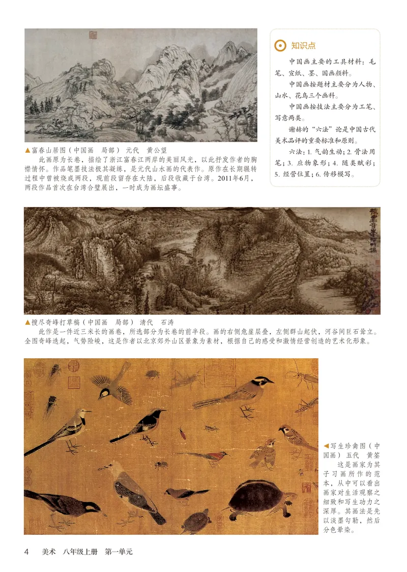 《（鲁教版）美术8年级上册_光塔笔记初中课本_初中美术_鲁教版五四制》第9页预览