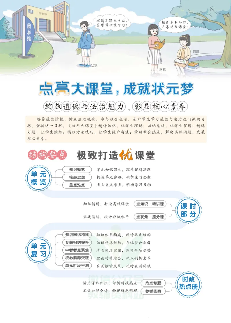 《状元大课堂七年级上册道德与法治人教版正文_初中各科《状元大课堂导学案》_7-9上册_初中道法《状元大课堂》导学案》第2页预览
