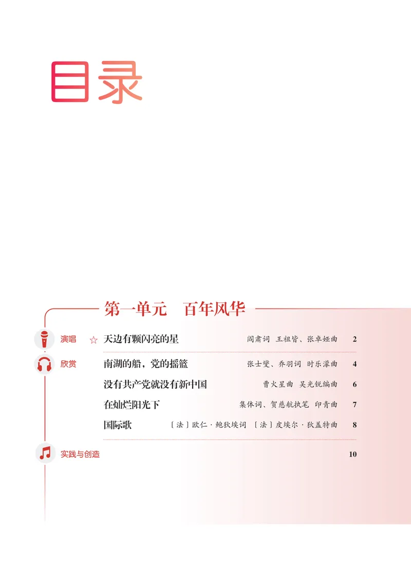 《音乐八上（人音版五线谱）2025秋_光塔笔记初中课本_初中音乐_人音版_人音版（五线谱）》第6页预览