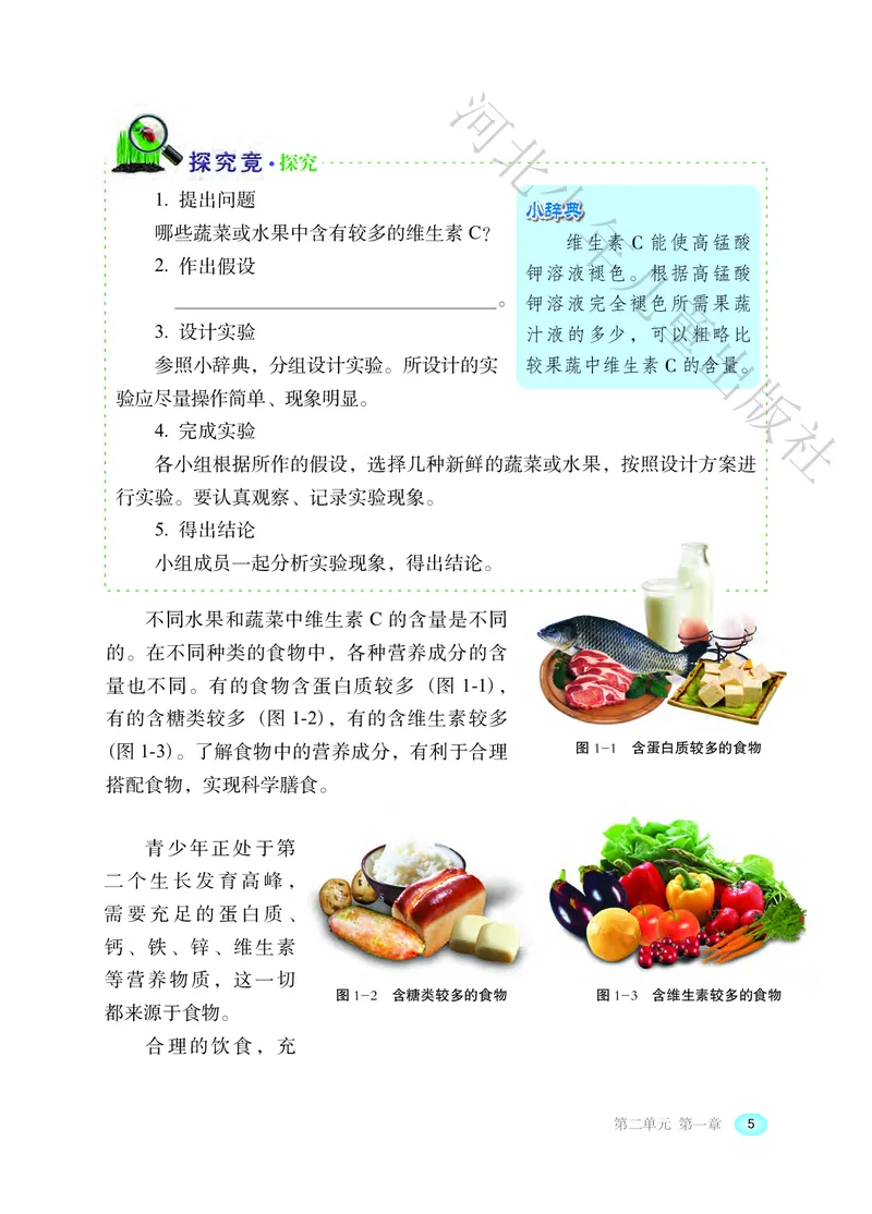 《河北少年儿童出版社生物学七年级下册_光塔笔记初中课本_初中生物学_冀少版》第10页预览