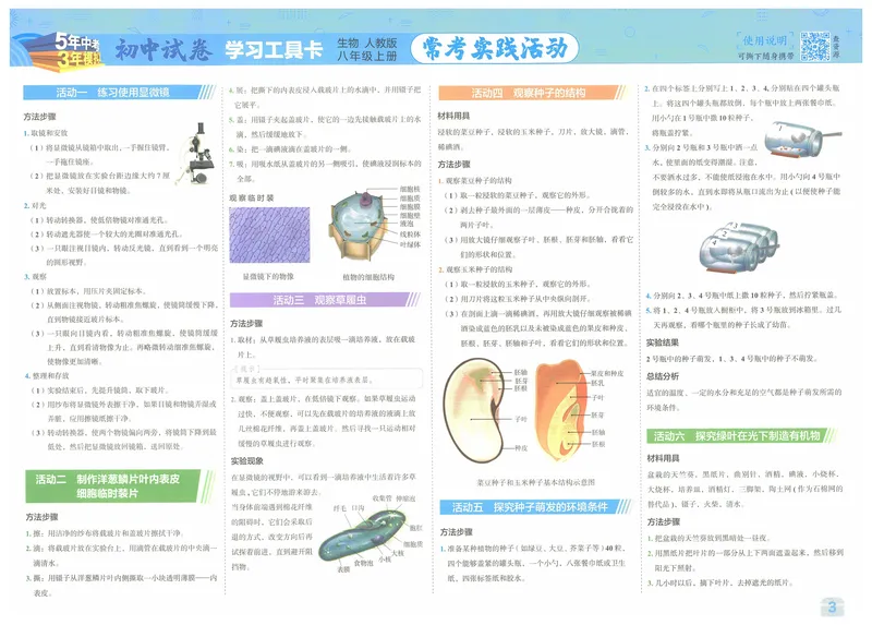 《53初中试卷8年级上册生物（2025版）_初中全科目同步习题+精品试卷（7-9年级）_25秋初中生物《同步习题+精品试卷》_初中生物试卷（人教版）_《53初中试卷》2025春_7-8上册》第5页预览