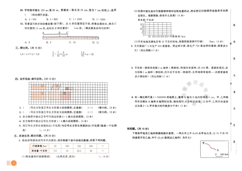 《019.24春人教版数学53天天练六年级下册测评卷（有答案）_小学1-6年级全科全套_1-6年级全科下册_六年级_其他补充资料_数学人教版资料》第9页预览