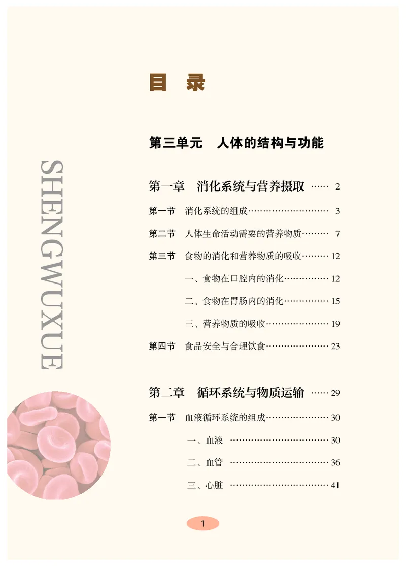 《生物七下冀少版（2025春）_光塔笔记初中课本_2025春新增教材合集_初中生物7年级下册（2025春）》第4页预览