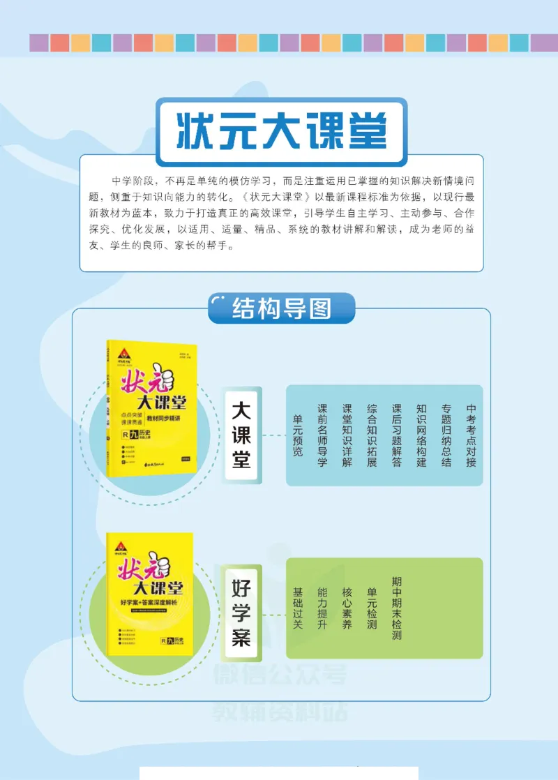 《状元大课堂九年级上册历史人教版正文_初中各科《状元大课堂导学案》_7-9上册_初中历史《状元大课堂》导学案》第2页预览