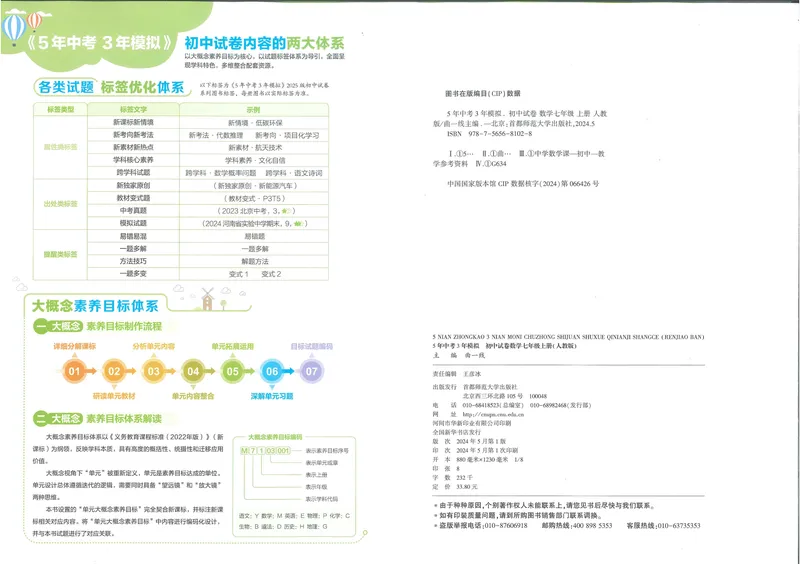 《53初中试卷7年级上册数学（2025版）_初中全科目同步习题+精品试卷（7-9年级）_25秋初中数学《同步习题+精品试卷》_初中数学人教版试卷_初中数学人教版7-9年级上册_《53初中试卷》24秋》第2页预览