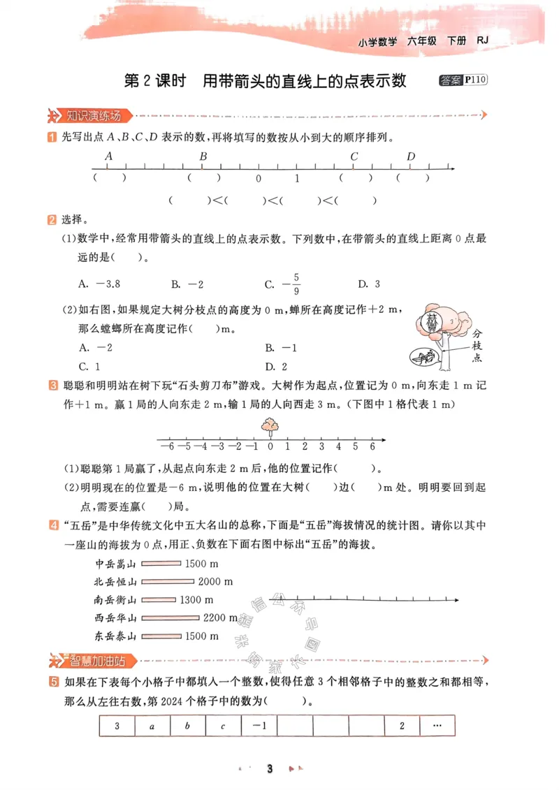 《018.24春人教版数学53天天练六年级下册（有答案）_小学1-6年级全科全套_1-6年级全科下册_六年级_其他补充资料_数学人教版资料》第7页预览