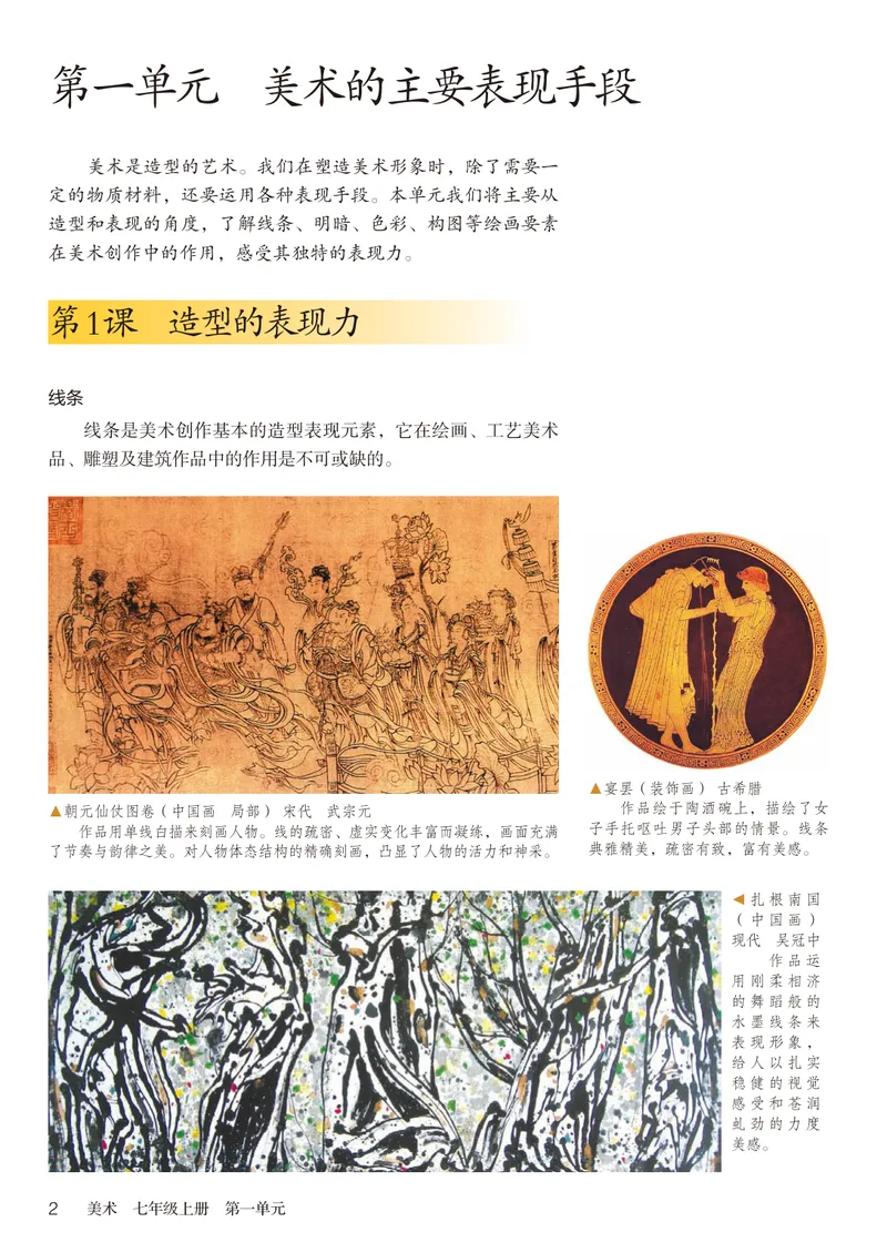 《（鲁教版）美术7年级上册_光塔笔记初中课本_初中美术_鲁教版五四制》第7页预览