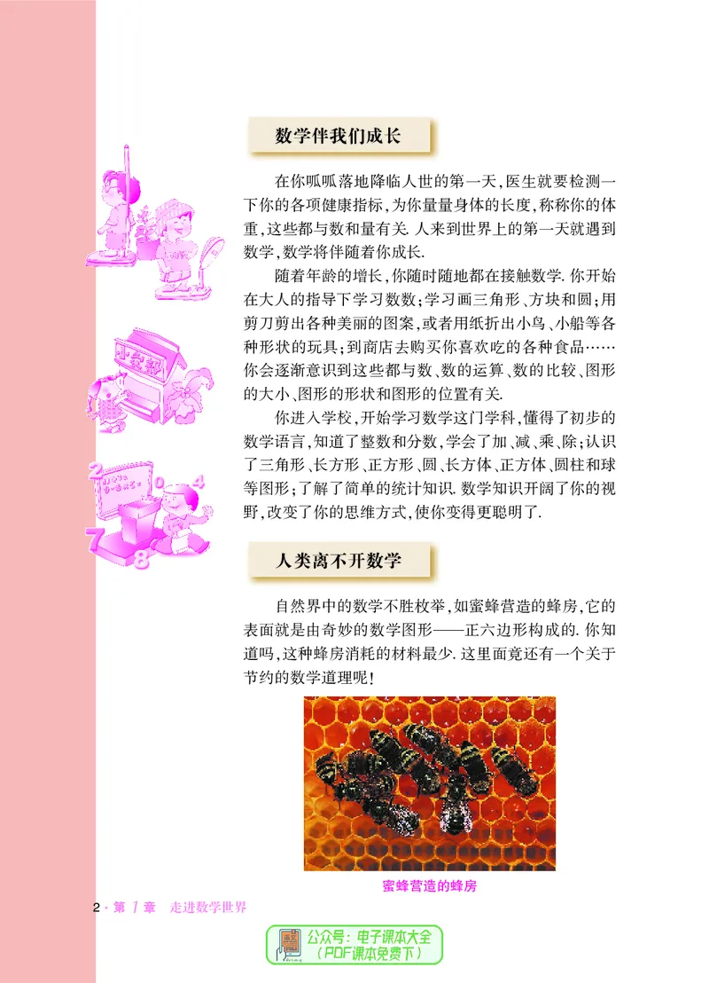 《义务教育教科书数学七年级上册_光塔笔记初中课本_初中数学_华师大》第10页预览
