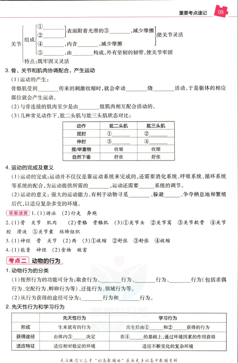 《教材帮8年级上册生物人教版培优帮_初中7-9年级《教材帮》_007教材帮-初中全科_初中教材帮7-9年级生物》第7页预览