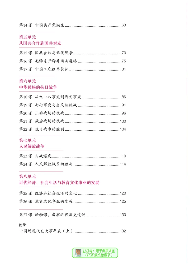 《初中历史八年级上册（2024秋）_光塔笔记初中课本_初中历史_初中历史8年级上册》第5页预览