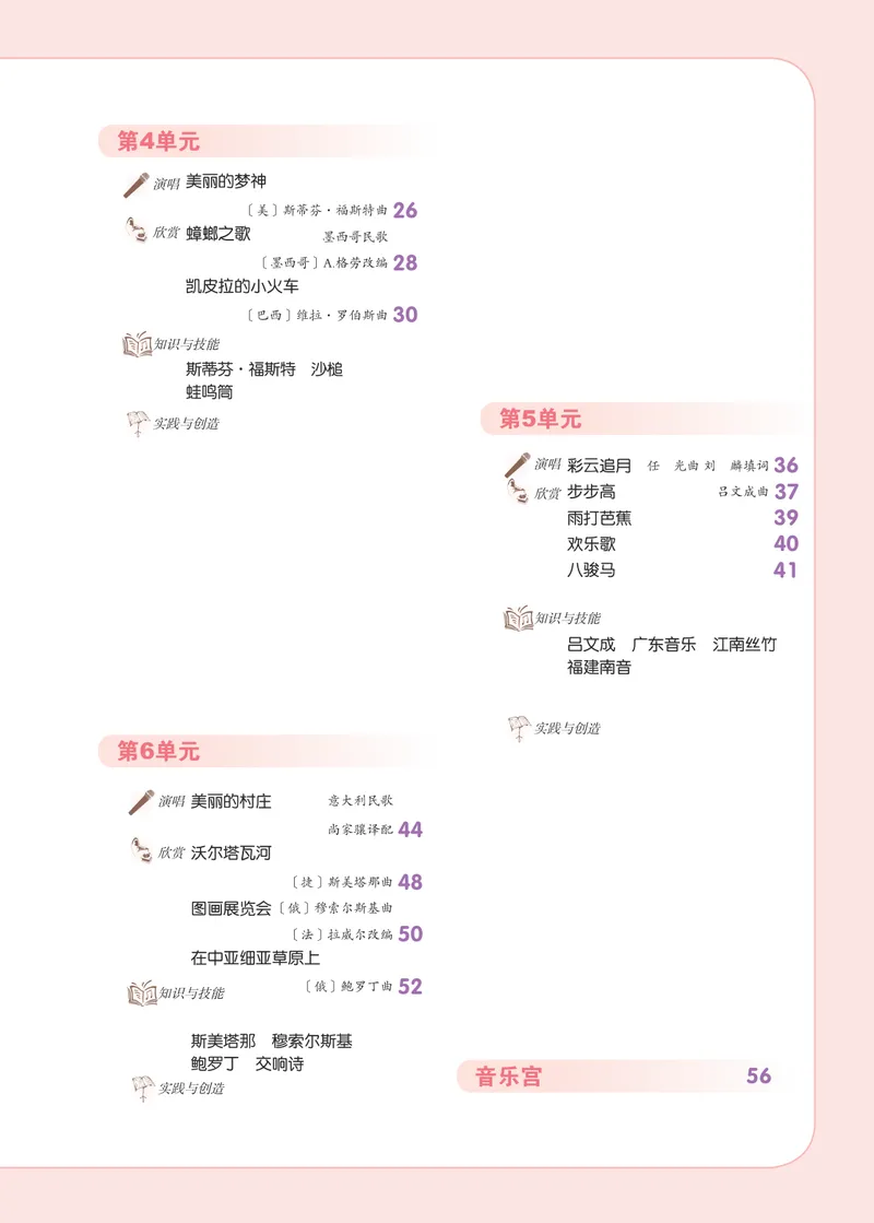 《（人音北京版）8年级上册_光塔笔记初中课本_初中音乐_北京版》第4页预览