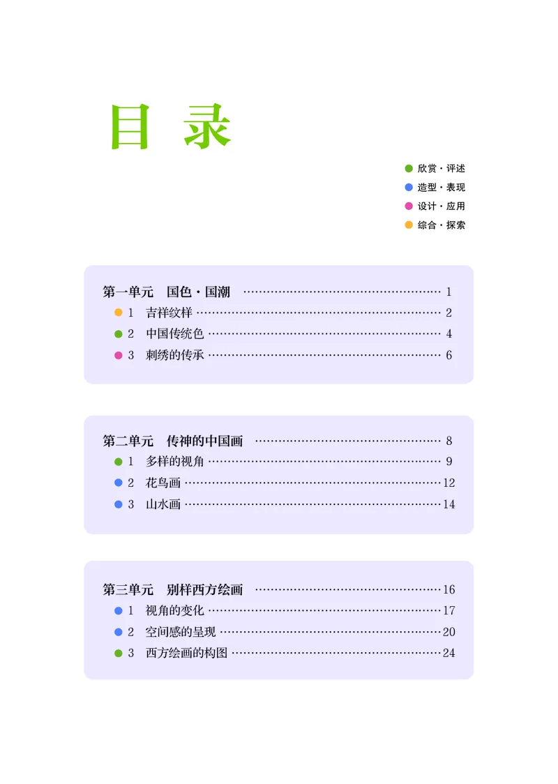 《美术七下辽海版（2025春）_光塔笔记初中课本_初中美术_辽海版》第5页预览