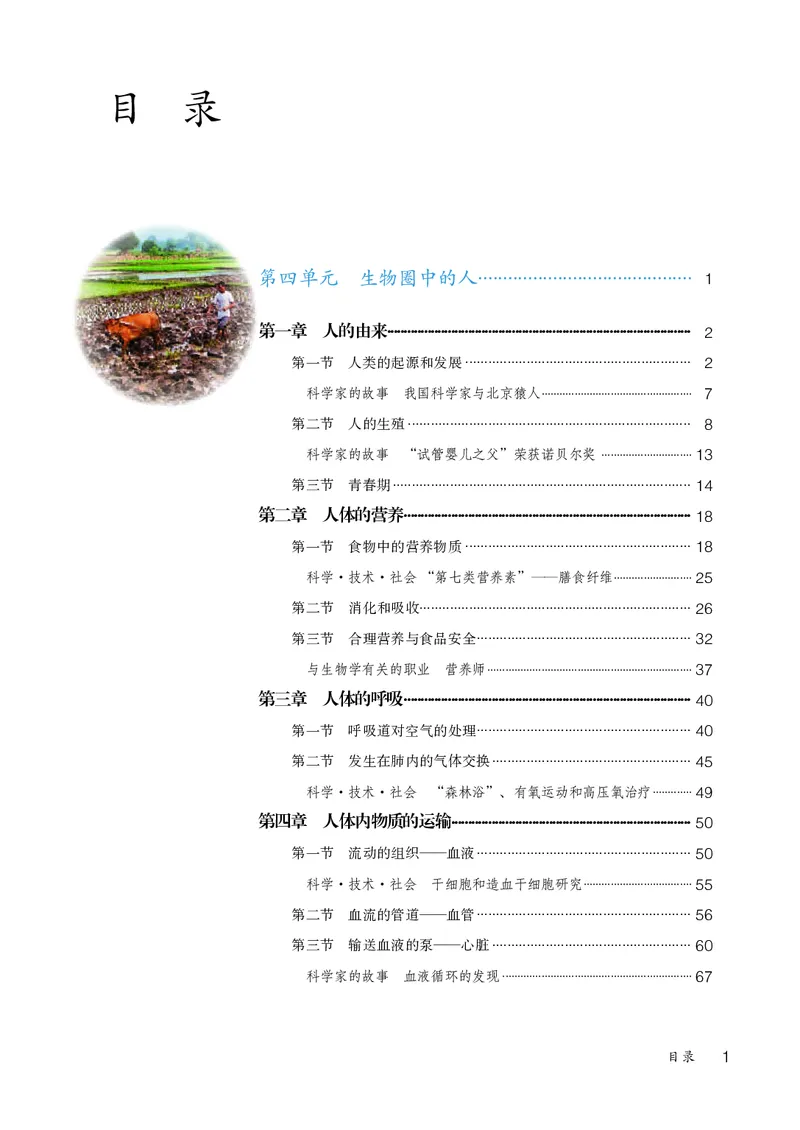 《生物七下人教版（2024春）_光塔笔记初中课本_初中生物学_人教版_初中生物7年级下册》第4页预览