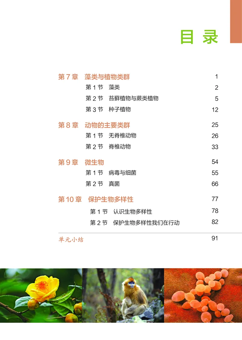 《生物七下苏科版（2025春）_光塔笔记初中课本_2025春新增教材合集_初中生物7年级下册（2025春）》第6页预览