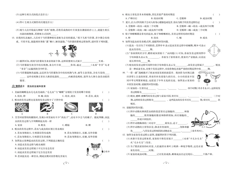 《《培优夺冠金卷》生物人教版8年级下册_初中全科目同步习题+精品试卷（7-9年级）_25秋初中生物《同步习题+精品试卷》_初中生物试卷（人教版）_《培优夺冠金卷》》第2页预览