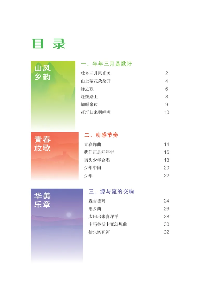 《音乐七下桂教接力版（2025春）_光塔笔记初中课本_2025春新增教材合集_初中音乐7年级下册（2025春）》第6页预览